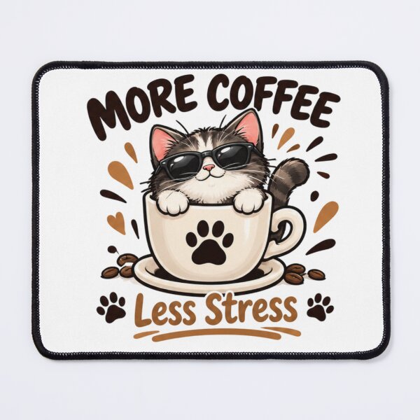 Item preview, More coffee, less stress designed and sold by StikerParaTodo.
