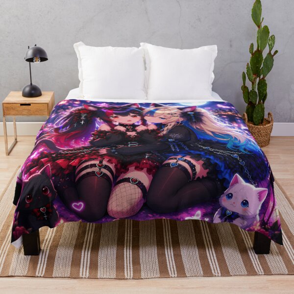Artikelvorschau, Kawaii Gothic Neko Duo entworfen und verkauft von Revyra Design .