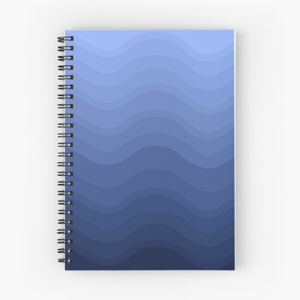 Item preview, Blue Waves Gradient Pattern - Abstract Ombre Sea Wave Aesthetic designed and sold by ZorianArt.