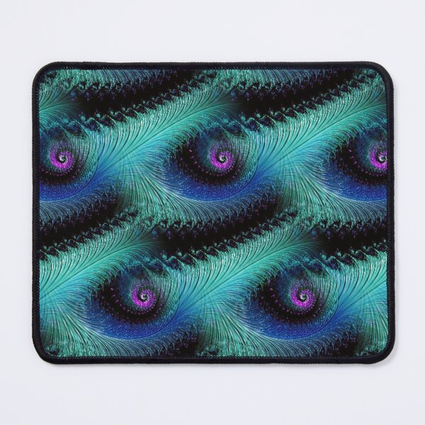 Item preview, Peacock abstract fractal swirls designed and sold by KingsArtworx 2.