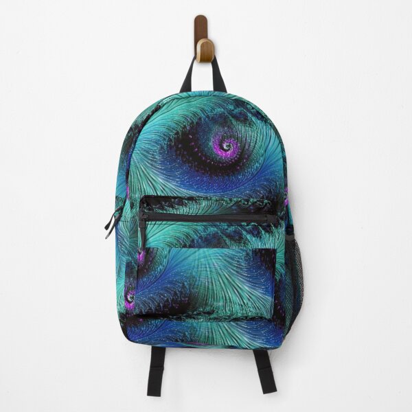 Item preview, Peacock abstract fractal swirls designed and sold by KingsArtworx 2.