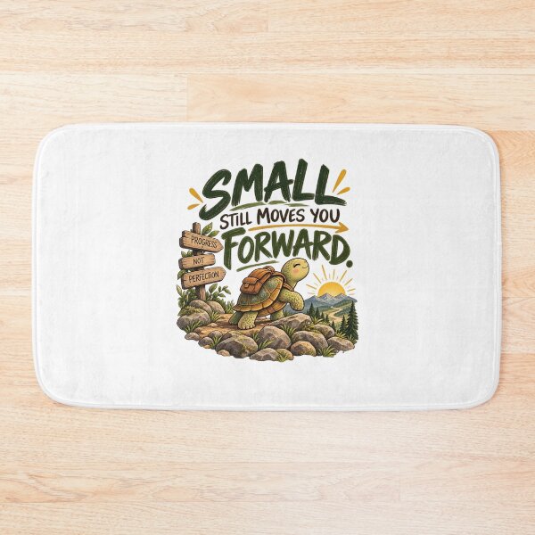 Item preview, Small Still Moves You Forward – Turtle Progress Motivation designed and sold by FaithArt777.