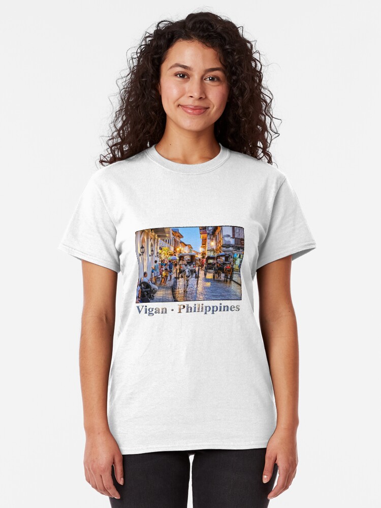 Alternate view of Rush Hour in Vigan City Classic T-Shirt