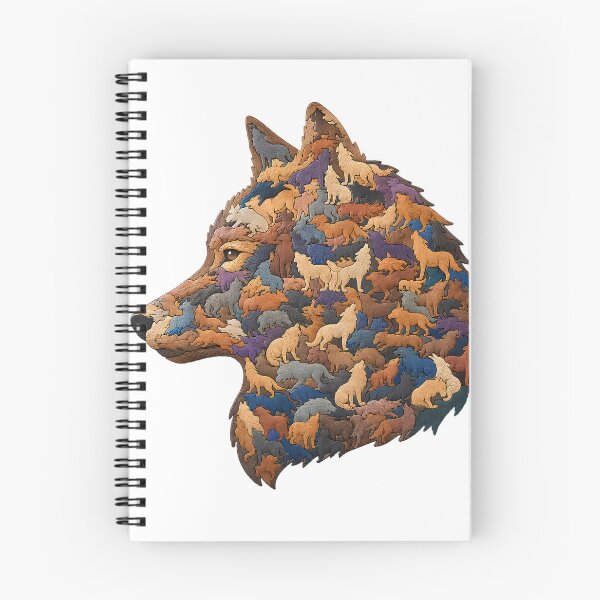 Item preview, Interlocking Wooden Wolf Jigsaw Puzzle Art2 designed and sold by VisualVerseLab.