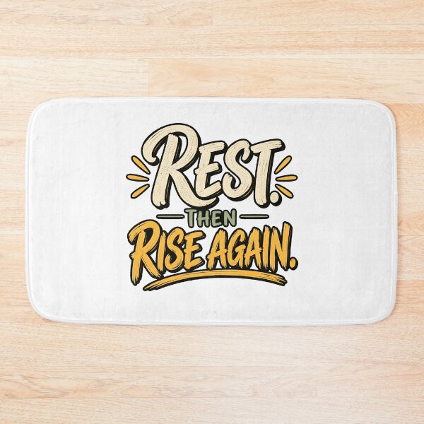 Item preview, Rest Then Rise Again – Rest, Recovery & Resilience Quote designed and sold by FaithArt777.