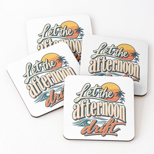 Item preview, Let the Afternoon Drift Retro Beach designed and sold by HappyDetourS.