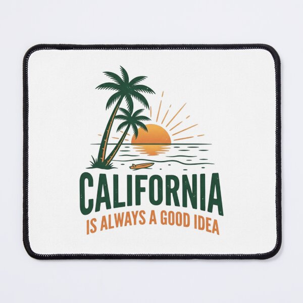 Item preview, California Is Always A Good Idea Vintage Palm Tree Sunset Retro Art designed and sold by mood-draftsman.