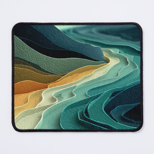 Item preview, Abstract Paper Cut Topography With Deep Valleys designed and sold by Aliforall.