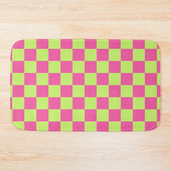 Item preview, Pink Lime Green Checkerboard Pattern designed and sold by jianina-alondra.