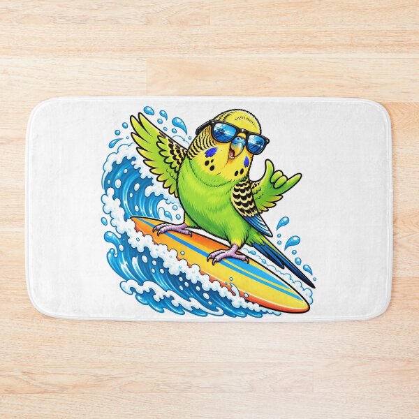 Item preview, Surfing Bird – Funny Summer Bird on Surfboard designed and sold by Gletschie.