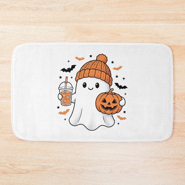 Item preview, Spooky & Iced  Cute Ghost Drinking Pumpkin Spice designed and sold by MizoX7.