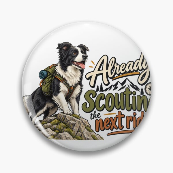 Item preview, Border Collie Scouting the Next Ridge designed and sold by HappyDetourS.