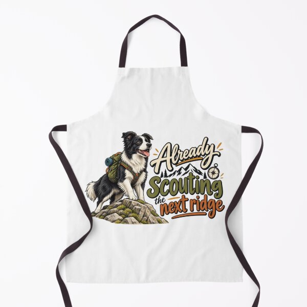 Item preview, Border Collie Scouting the Next Ridge designed and sold by HappyDetourS.