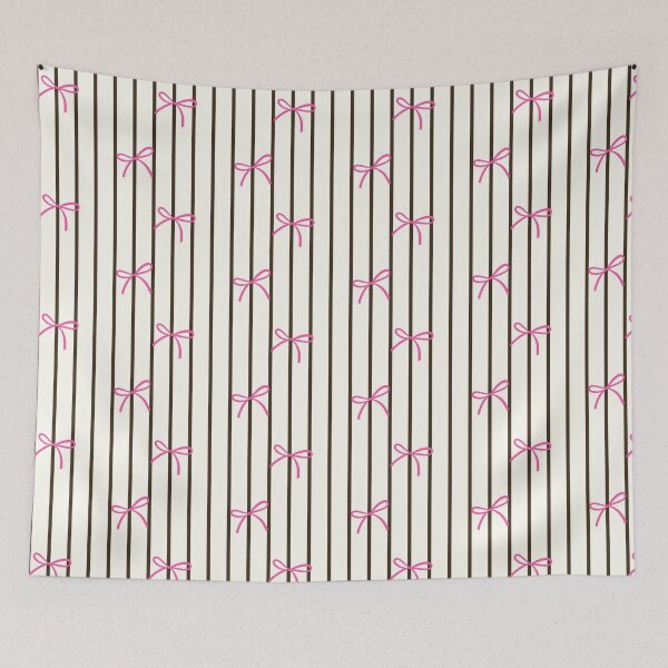 Item preview, Pink Bow Ribbon Stripe Pattern designed and sold by jianina-alondra.