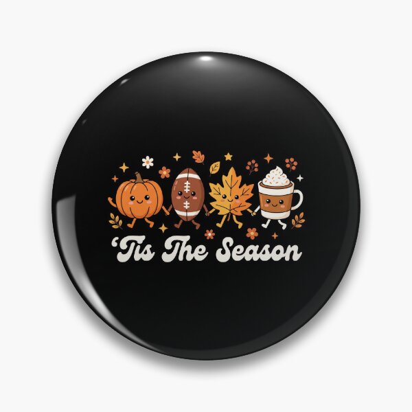 Item preview, 'Tis The Season  Cute Kawaii Fall Pumpkin & Football designed and sold by MizoX7.