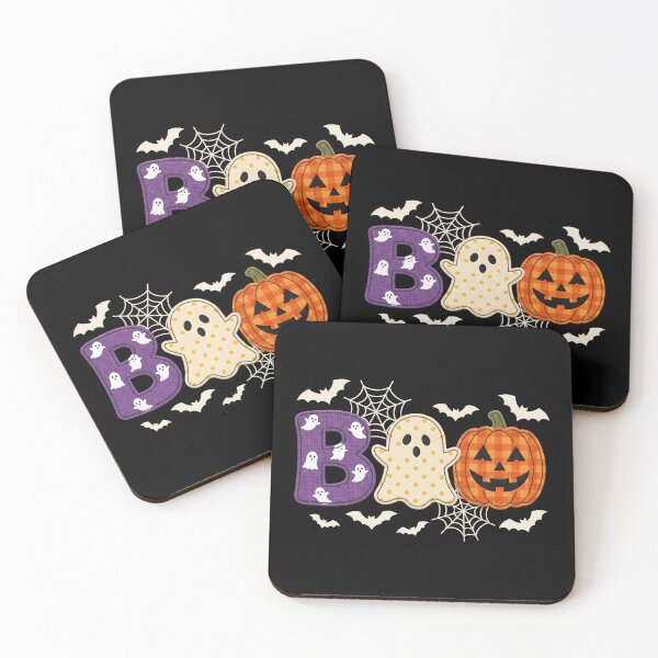 Item preview, BOO Halloween Letters Cute Ghost & Pumpkin Patch designed and sold by MizoX7.