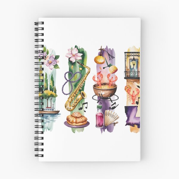 Item preview, Louisiana Bayou Watercolor – Magnolia, Jazz & Crawfish designed and sold by Marie Gems.