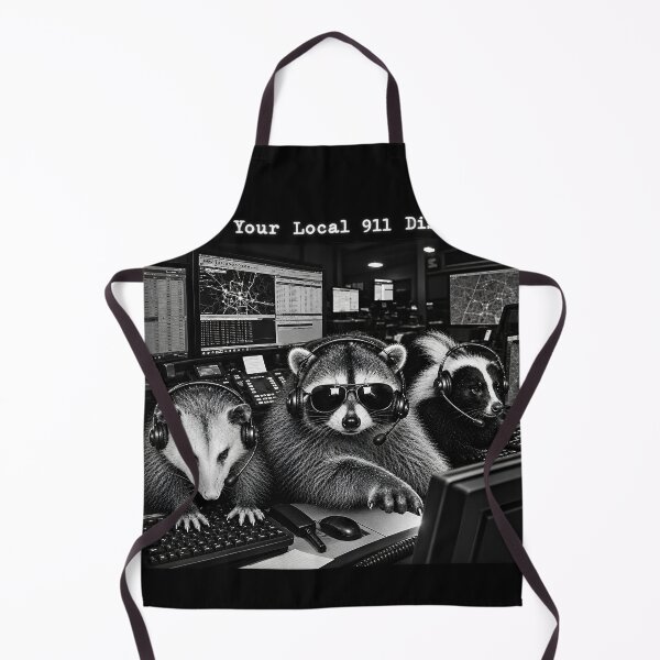 Item preview, Support Your Local 911 Dispatchers Raccoon Possum Skunk Wildlife Design designed and sold by VGAfanatic.