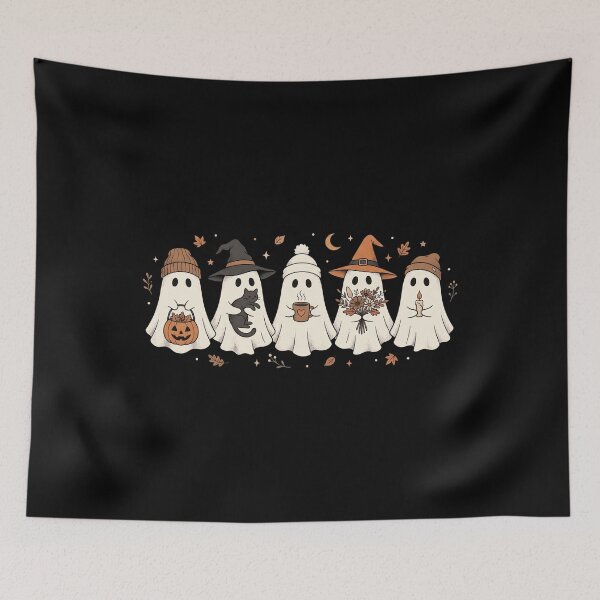 Item preview, Cozy Fall Ghosts  Cute Autumn Witches & Pumpkins designed and sold by MizoX7.