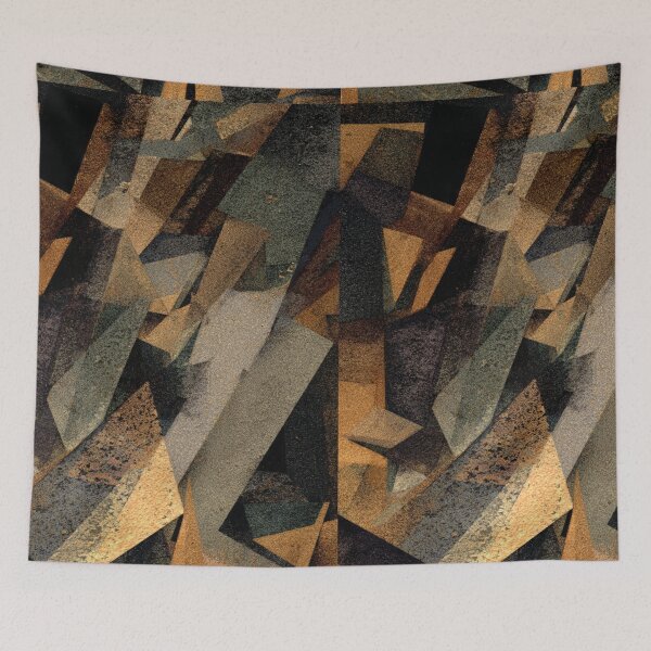Item preview, Earthy Geometric Shards With Gritty Texture designed and sold by Aliforall.