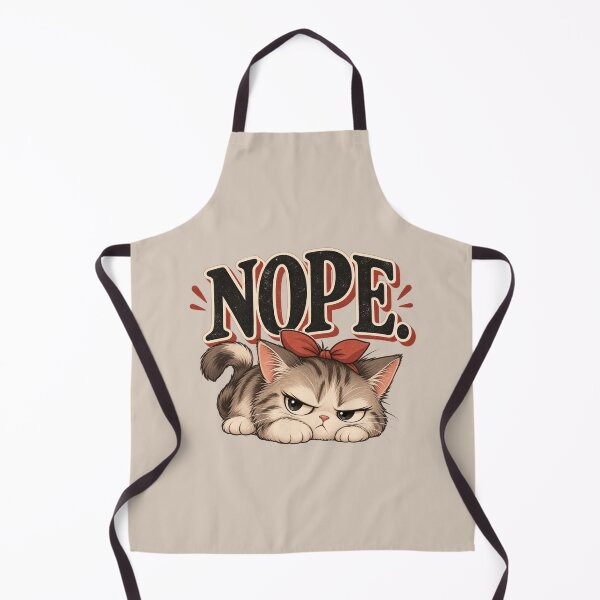 Item preview, NOPE. Grumpy Cat – Funny Retro Sarcastic Cat designed and sold by HO•Designs.
