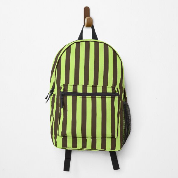 Item preview, Lime Green Brown Vertical Stripes designed and sold by jianina-alondra.
