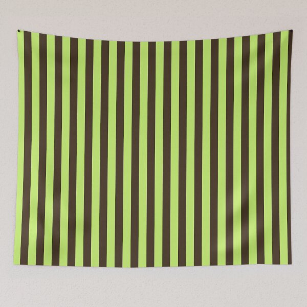 Item preview, Lime Green Brown Vertical Stripes designed and sold by jianina-alondra.