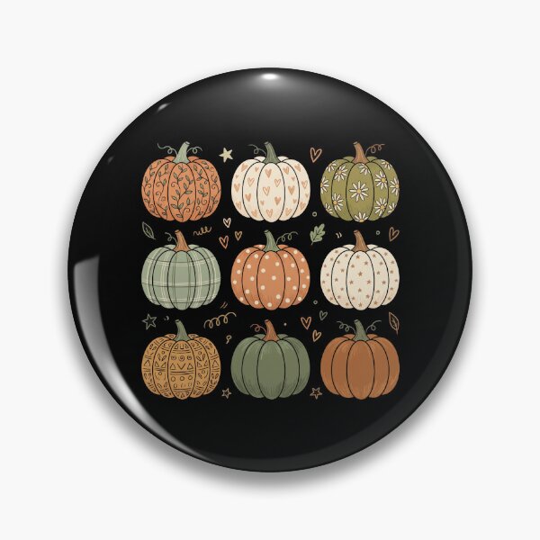 Item preview, Boho Patterned Pumpkins  Aesthetic Fall Autumn Harvest designed and sold by MizoX7.