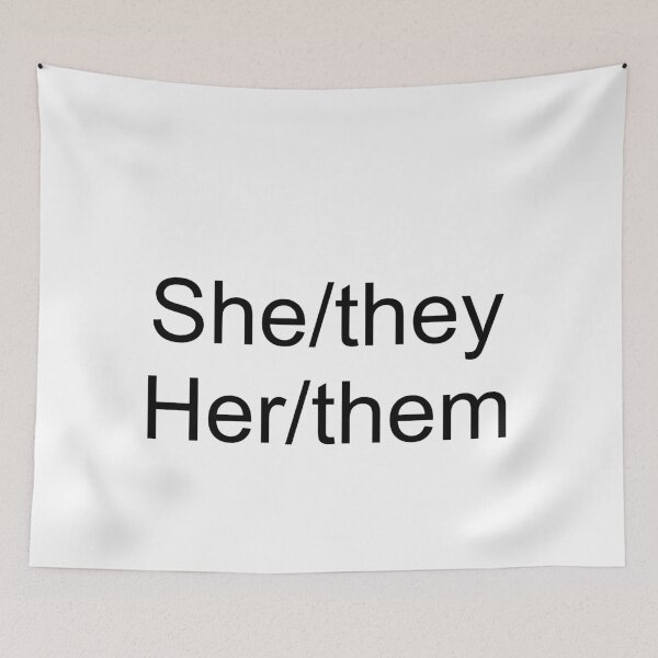 Item preview, Pronouns - She/they designed and sold by AYTFA.