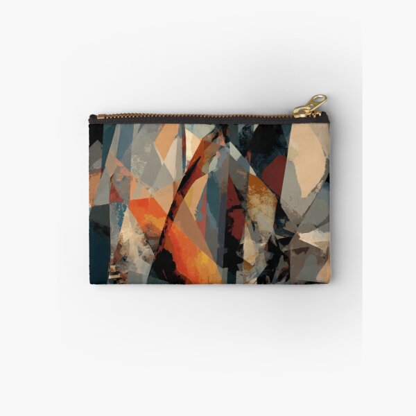 Item preview, Geometric Abstraction With Warm Orange Shards designed and sold by Aliforall.