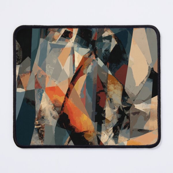 Item preview, Geometric Abstraction With Warm Orange Shards designed and sold by Aliforall.