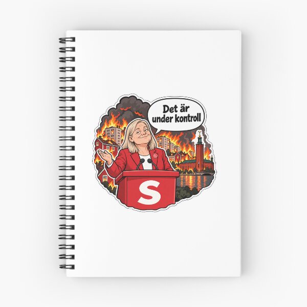 Item preview, Det är under kontroll – Magdalena Andersson / Socialdemokraterna-satir designed and sold by Gör Sverige Lagom Igen.