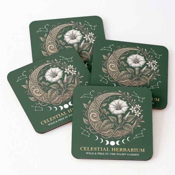 Item preview, Celestial Herbarium Botanical Moon Art designed and sold by BrickXSq.