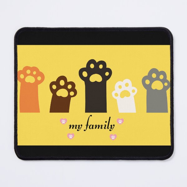 Item preview, Cute Cat Paws My Family Colorful Kitty Art designed and sold by DonaFada.