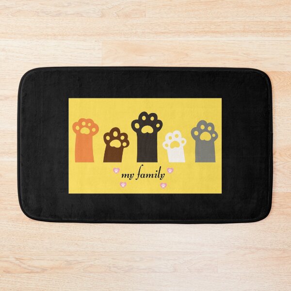 Item preview, Cute Cat Paws My Family Colorful Kitty Art designed and sold by DonaFada.