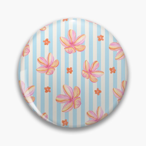 Item preview, Tropical Watercolor Floral Stripe Pattern designed and sold by jianina-alondra.