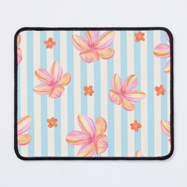 Item preview, Tropical Watercolor Floral Stripe Pattern designed and sold by jianina-alondra.