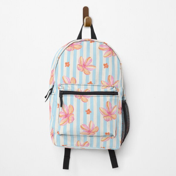 Item preview, Tropical Watercolor Floral Stripe Pattern designed and sold by jianina-alondra.