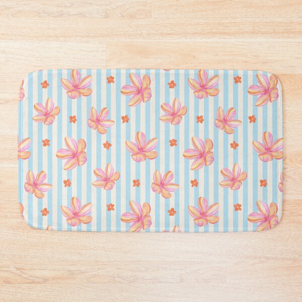 Item preview, Tropical Watercolor Floral Stripe Pattern designed and sold by jianina-alondra.