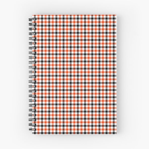 Item preview, Orange Black and White Gingham Check Design  designed and sold by PatternTitan.