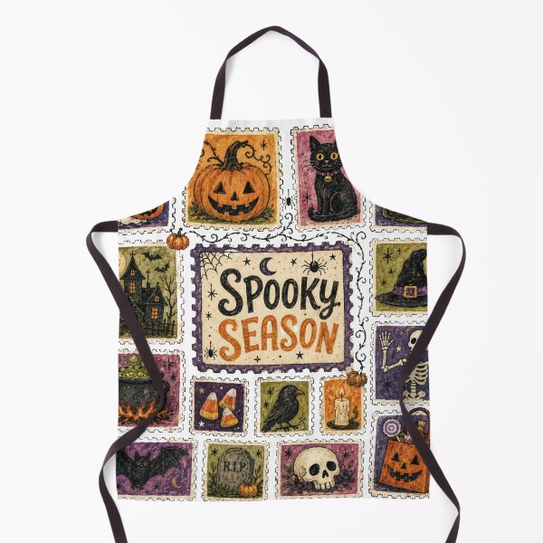 Item preview, Spooky Season Stamps | Vintage Halloween Design designed and sold by coastalquillco.