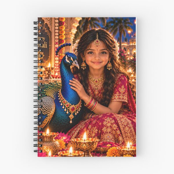 Item preview, Indian girl with peacock designed and sold by AnjaSarahArt.