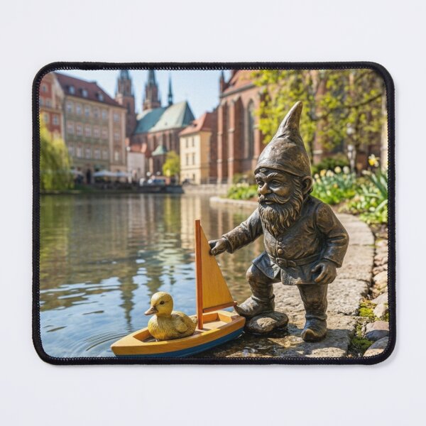 Item preview, Duck Gnome Art Print – Duck Lover Gift, Poland Travel Decor designed and sold by Purrfecta.