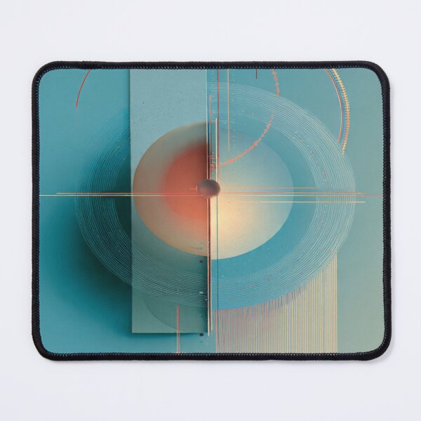 Item preview, Minimalist Geometric Circles With Orange Accents designed and sold by Aliforall.