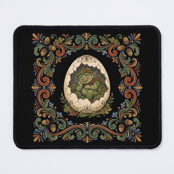 Item preview, Sleeping Goblin in Egg (Folk Art) designed and sold by Blaacklight.