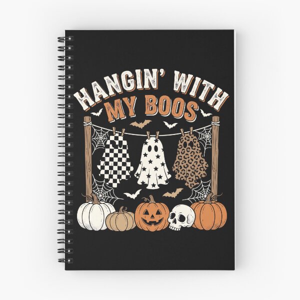 Item preview, Hangin' With My Boos - Retro Patterned Halloween Ghosts designed and sold by MizoX7.