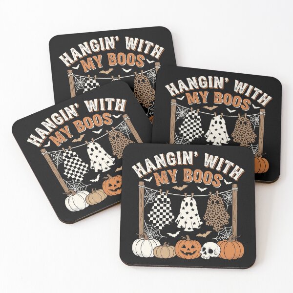 Item preview, Hangin' With My Boos - Retro Patterned Halloween Ghosts designed and sold by MizoX7.