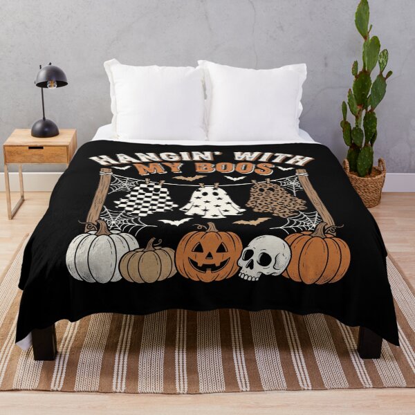 Item preview, Hangin' With My Boos - Retro Patterned Halloween Ghosts designed and sold by MizoX7.