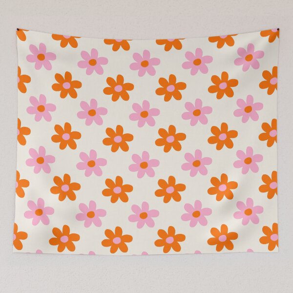Item preview, Retro Groovy Daisy Flower Pattern designed and sold by jianina-alondra.