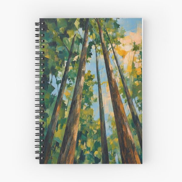 Item preview, Forest Tree Canopy Painting Sunlight Woods Art designed and sold by ShieldRockPrints.